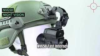 Occhiali per visione notturna digitale NVG502K, montati su casco per tattico, caccia, visione notturna PVS-14