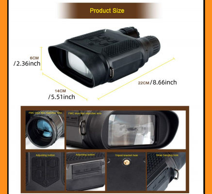 Compatto NV400B binocolo digitale di visione notturna 2X ingrandimento ottico 3W LED a infrarossi 320*240 Display