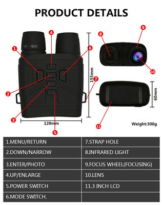 Telescopio di visione notturna binocolare NV4000 Mini Pocket 4K Video Foto