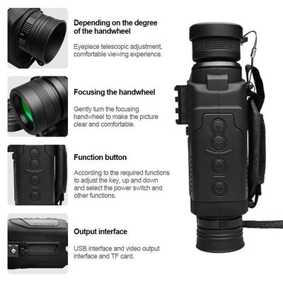 Telescopio binocoli visione notturna 200m visione notturna monocolare scatto 190x83x56mm