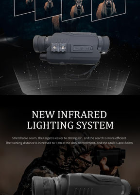 Envg Visione notturna binoculare portatile 6X Telescopio di caccia digitale a colori Nvgs