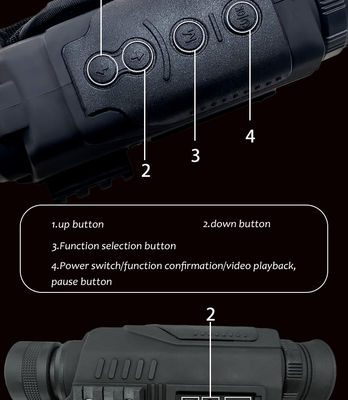 Envg Visione notturna binoculare portatile 6X Telescopio di caccia digitale a colori Nvgs