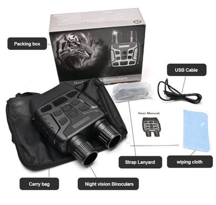 Fotocamera digitale di caccia binoculare con ingrandimento 4X con visione notturna IR 720P e zoom 5X