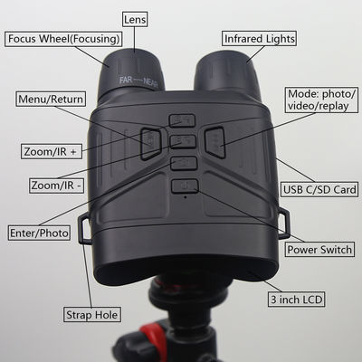 5x Zoom Ottico Nv4000 Caccia Visione Notturna Digitale Binocoli Fotocamera Telescopio Portata