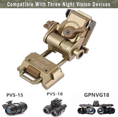 Casco Scopo di visione notturna Attachments Tactical Mount Pieghevole Occhiali di visione notturna verticali