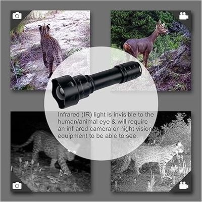 Torcia a torcia IR 850nm Batteria alimentata da caricabatterie Massimizza le tue prestazioni