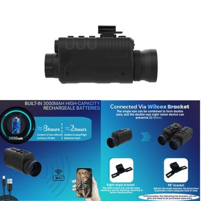 6X ingrandimento digitale Occhiali di visione notturna Video 1080P Risoluzione 256GB Media di archiviazione