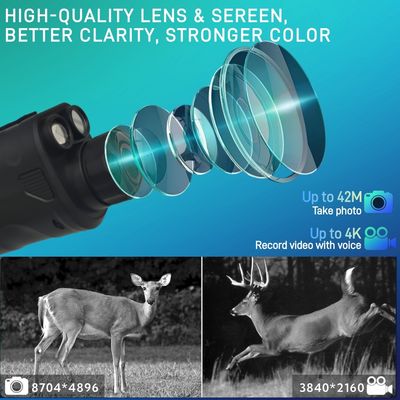 4k binocoli di visione notturna occhiali da vista Casco doppio infrarosso 850NM 940NM commutabile 3W