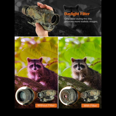 Ingrandimento ottico 5X Monocolo di visione notturna per l'osservazione della fauna selvatica all'aperto