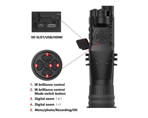 IR High Definition NV789 colori di visione notturna clip su scope di visione notturna di caccia