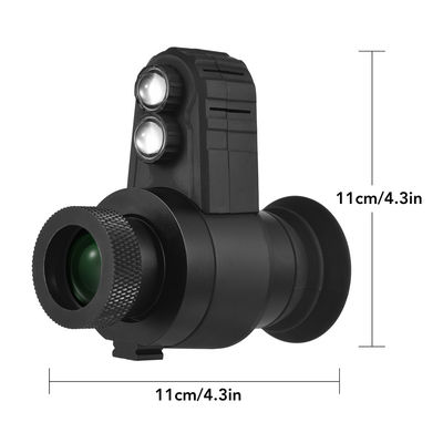 Dispositivo di visione notturna monoculare a infrarossi da 300 metri con reticolo digitale.