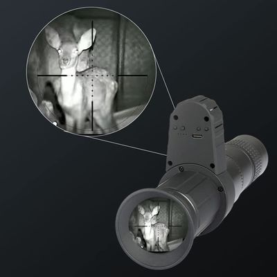 Dispositivo di visione notturna digitale a infrarossi Dispositivo di visione notturna di giorno a uso notturno Dispositivo di visione notturna 500M Distanza di visione completa in nero Dispositivo di visione notturna digitale 4X