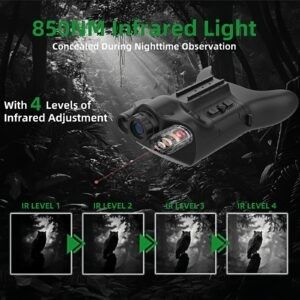 Interruttore automatico e linee ausiliarie incrociate binocolo di visione notturna a infrarossi per applicazioni professionali