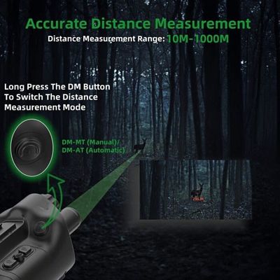 Micro SD Card Storage Media Digital Night Vision Binocoli con batteria al litio ricaricabile